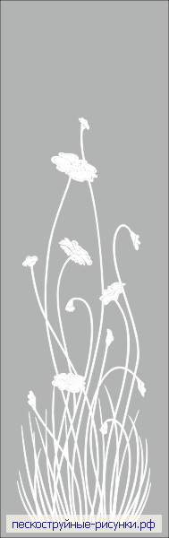 пескоструйный риунок Цветы №514